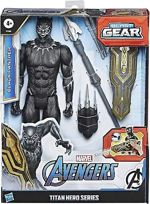 Black Panther Superhero Blast Gear Poseable Collectable Action Figure Toy • £16.99