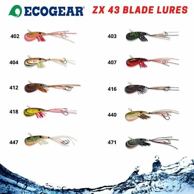 $19.90 • Buy Ecogear ZX43 Fishing Blade Lure Bream Bass Trout Prawn Vibe Hard Body Metal UV