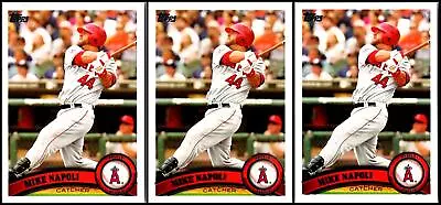 (3) 2011 Topps Mike Napoli  Lot • $3.49