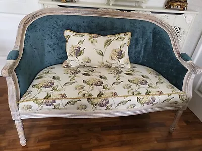 Stunning French Louis Laura Ashley Hydranea Fabric  Sofa  • £400