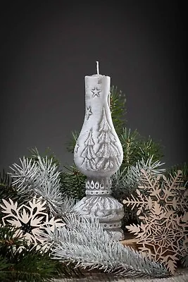 KEROSENE / OIL LAMP CANDLE In White Or Gray Colour - Christmas Xmas Decoration • £4.70