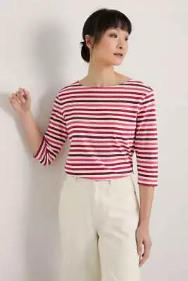 £19.46 • Buy Seasalt Women's - Pink Sailor Top (GOTS) - Regular - Quad Mini Cornish Chalk Map