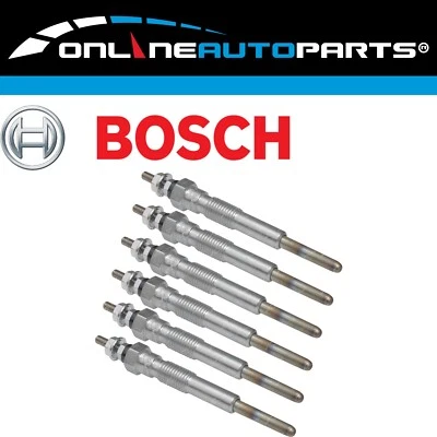 6 X Bosch Diesel Glow Plugs For Toyota Landcruiser HJ60 6cyl 2H 4.0L 1980~90 • $119.95