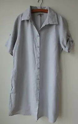 FLAX Designs   Workshirt   Dress    1G  &  2G    NWT  GREY • $89.99