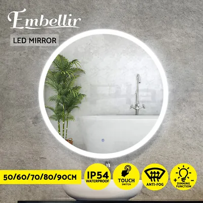 Embellir LED Wall Mirror Anti-fog Bathroom Mirrors Makeup Light Decor • $119.95