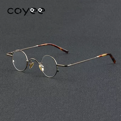 Small Round Eyeglass Frames Mens Womens Full Rim 35mm S S Glasses Retro Eyewear • $19.99