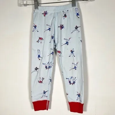 Hanna Andersson Kid’s Size 90cm/US 3 Pajama Bottoms Baseball Sport Print • $12