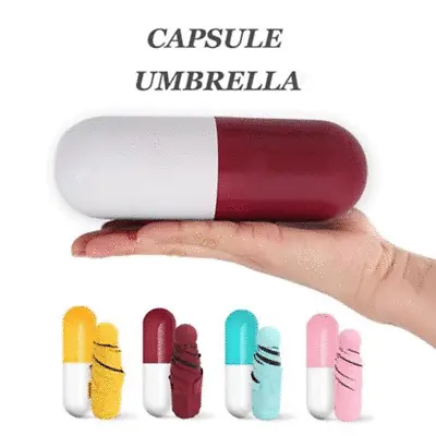 Mini Capsule Umbrella Windproof Anti-UV Sun /Rain Folding Small Pocket Umbrellas • $11.90