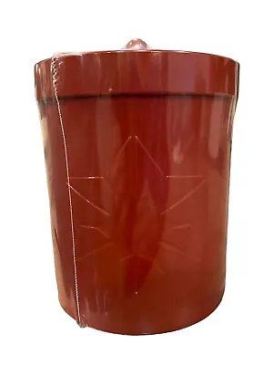 Ikea Canister Red Holidays! Tin Star With Lid 5” X 4” 605.561.43 NEW Fast Ship! • $14.99