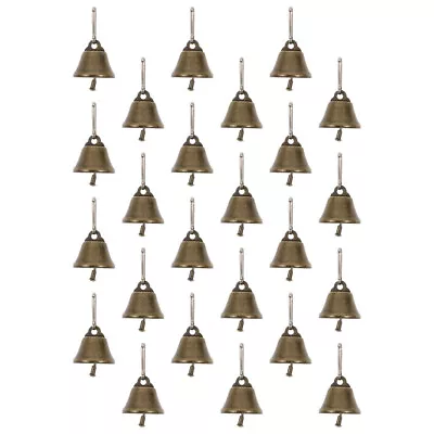 £10.46 • Buy 25Pcs Metal Door Bell Jingle Bells Ornaments Hanging Brass Bell Hanging Bronze