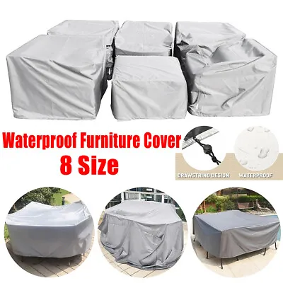 $21.59 • Buy Furniture Cover UV IN/Outdoor Garden Patio Table Shelter Chair Sofa Waterproof