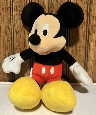 Mickey Mouse 8  Bean Bag Plush Walt Disney World Souvenir Toy Stuffed Animal • $6.81