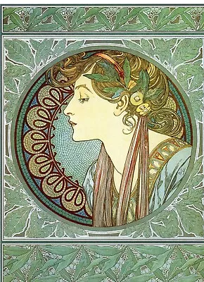 Laurel Alphonse Mucha (Czech 1860-1939) --POSTCARD • $3.99