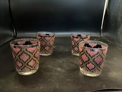 Vintage Culver Starlyte Moroccan Style Set Of 4 Tumbler Glasses 3 3/4 In • $60