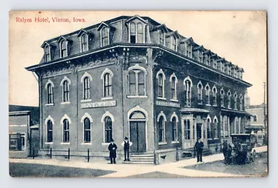 1908. Vinton Iowa. Ralyea Hotel. Postcard Xz26 • $15