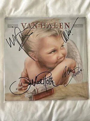 Signed Van Halen 1984 Album By ALL  Members Eddie Van HalenAlexRothMichael • $5300