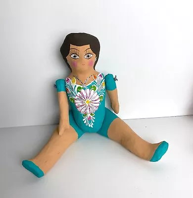 Mexican Cartoneria - Lupita Doll - Blue • $42