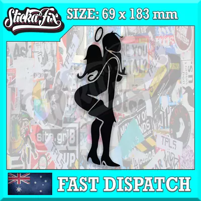 Sexy Angel 4X4 Car Vinyl STICKER Funny DECAL 4WD Ute JDM Truck Van • $6.90