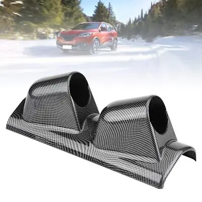 52MM 2 Inch Bracket A-Pillar Meter Dual Hole Gauge Pod Mount Holder Carbon Fiber • $13.99