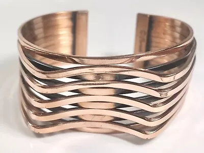 Renoir Matisse Vintage Modernist Copper Cuff Bracelet (c352) • $39.99