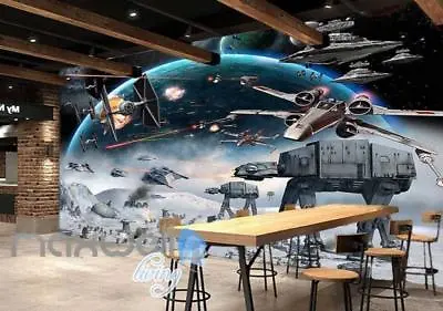 £183.98 • Buy Star Wars Space Laser Battle Art Wall Murals Wallpaper Decals Prints Decor D