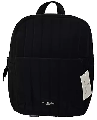 Vera Bradley Small Backpack In Microfiber- Classic Black- NWT • $65