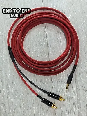 Auxiliary Audio Cable- Mini 3.5mm To Dual RCA 1/4  Gold Headphone Mogami Cable • $59.99