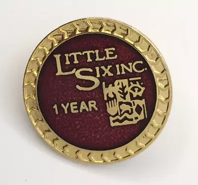 Little Six Inc 1 Year Badge Lapel Tack Pin Manufacturing Minnesota • $20