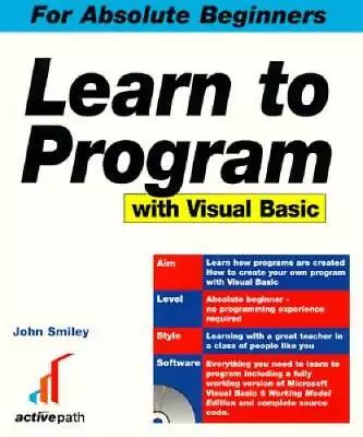 Learn To Program With Visual Basic 6 - Paperback By Smiley John - GOOD • $6.73