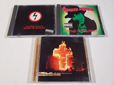 Marilyn Manson: 3 Album CD Lot Remix Repent Smells Children Tour Discs NM M2 • $29.99