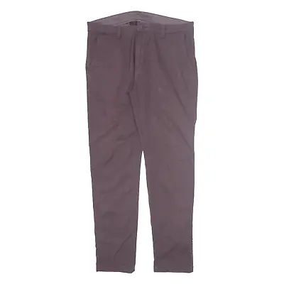 LEVI'S XX Chino Mens Trousers Maroon Slim Tapered W36 L32 • £19.99