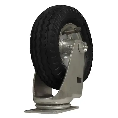 SNAP LOC Caster 6 In Swivel Plate Air Filled Pneumatic Heavy Duty Rubber Wheel • $35.16
