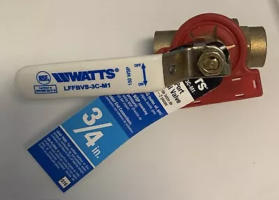 Watts 3/4 In Brass Ball Valve Full Port Solder 3/4 Sweat X Sweat LFFBVS-3C-M1 • $16