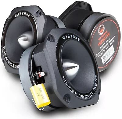 2x Gravity WZ50TW 1500W Heavy Duty Titanium Super Tweeter Loud Speaker 4-Ohms BK • $58.89