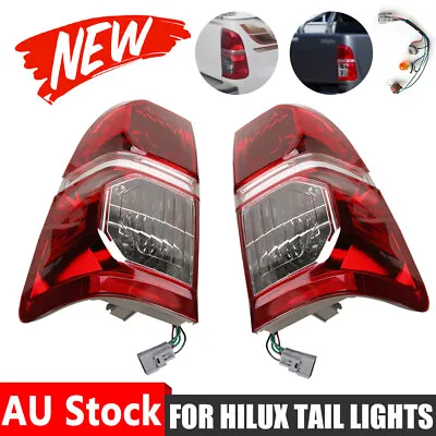 $38.99 • Buy Pair LH+RH LED Tail Lights Ute Rear Lamp For Toyota Hilux SR SR5 2005-2015 12v