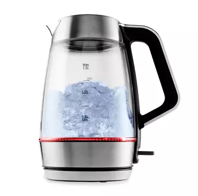 1.5L Clear Kettle LED Stylish Modern 360 Deg. Rotation • $70.99