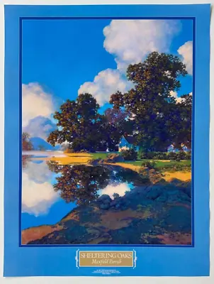 Sheltering Oaks Maxfield Parrish 19x25 Landscape Art Poster • $24.99