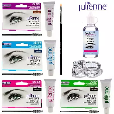 Julienne Professional Tinting Eyelash & Eyebrow Dye Tint Lash Kit - All Colours • £5.97