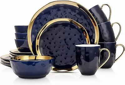 Corelle Signature 18 Piece Dinnerware Set Portofino Glass Plates & Bowls • $289.95