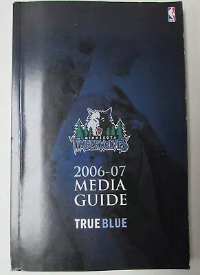 2006-07 Minnesota Timberwolves (NBA) Official Media Guide • $9.99