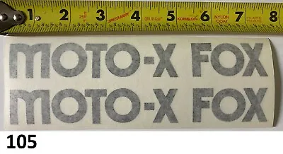 2! VMX Moto-X Fox Black Decal RM YZ KX CR RC 125 250 360 400 500 MX WORKS BIKE • $12.87