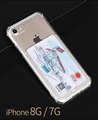 $11.95 • Buy Soft Jelly With Credit Card Slot Case For  IPhone 7 / 8/ 7Plus / 8Plus -Clear 