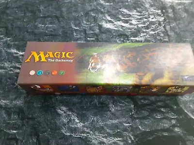 MTG Magic The Gathering Vintage Multiverse Card Storage Box King Cheetah Empty • $40