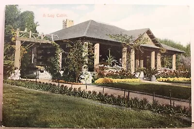 Scenic Log Cabin House Home Postcard Old Vintage Card View Standard Souvenir PC • $0.50