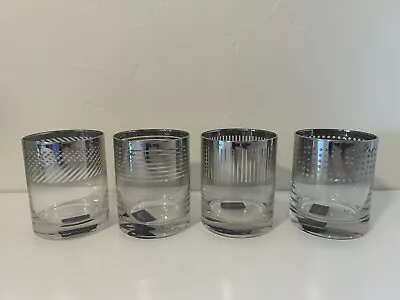 Set Of Four Mikasa Cheers Metalic Mixed Drink Glasses • $32