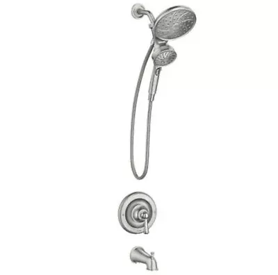 MOEN Brecklyn Single-Handle 6-Spray Tub Shower Faucet Brushed Nickel W/ Valve • $94.99