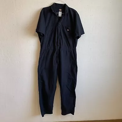 Vintage Dickies Jumpsuit 44 Tall One Piece Coveralls Long Sleeve Work Suit • $19.99