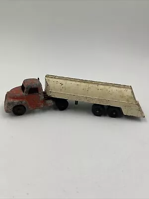 Slik Dairy Transport Truck & Trailer By Lansing 8 Wheels Vintage Vehicle Toy • $19.99
