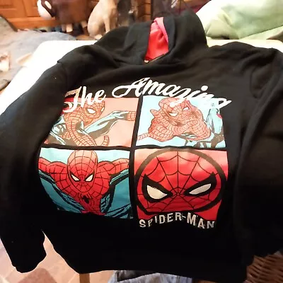 Boys Spiderman Hoodie 8 To 9 • £2