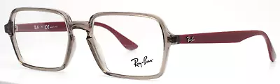 RAY BAN RB7198 8083 Transparent Grey Mens Rectangle Eyeglasses 53-17-145 B:40 • $45.99